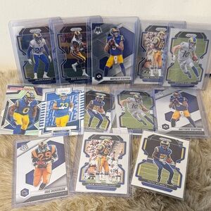 Bundle of 13 Los Angeles Rams NFL Trading Cards